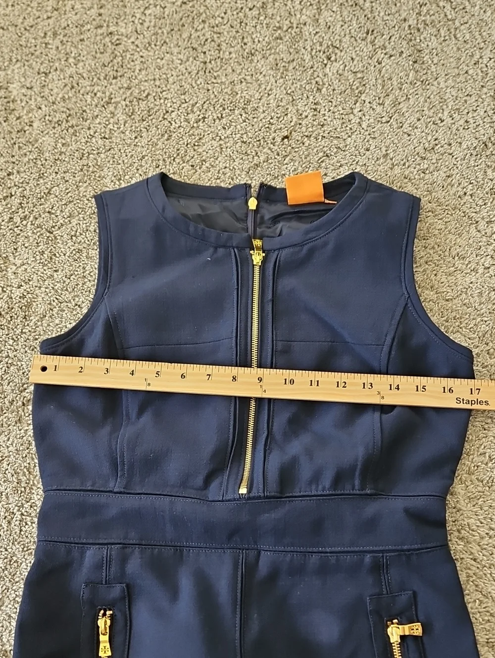 Tory Burch Mini Dress Navy Preppy 4